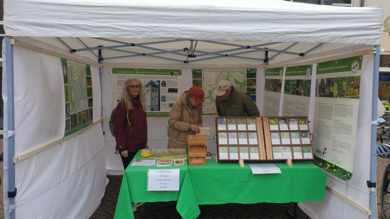 Marktstand der AGNU am 15.3.2024